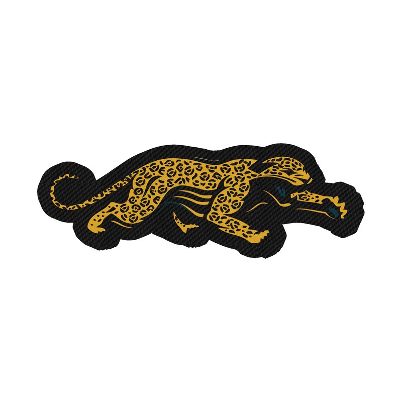Jacksonville Jaguars - Jaguar - Carbon Fiber Vinyl Sticker - Custom Size