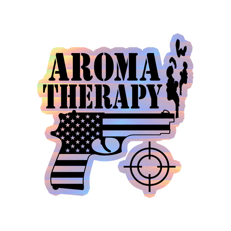 Aroma Therapy - Holographic Vinyl Decal - Custom Size