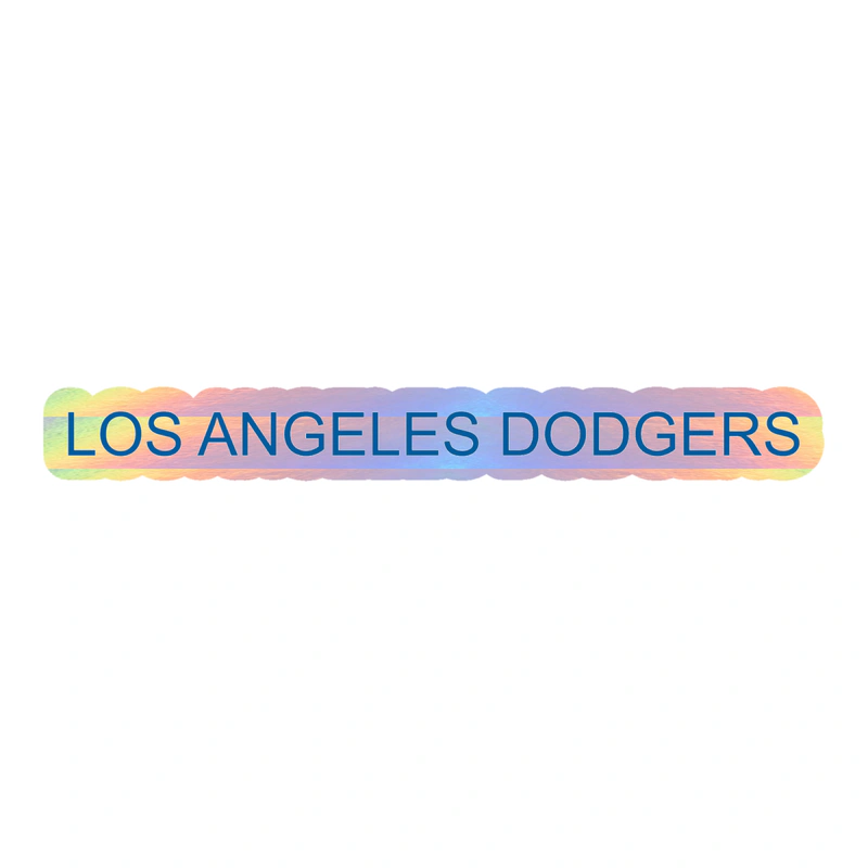Los Angeles Dodgers - Name - Holographic Vinyl Decal - Custom Size