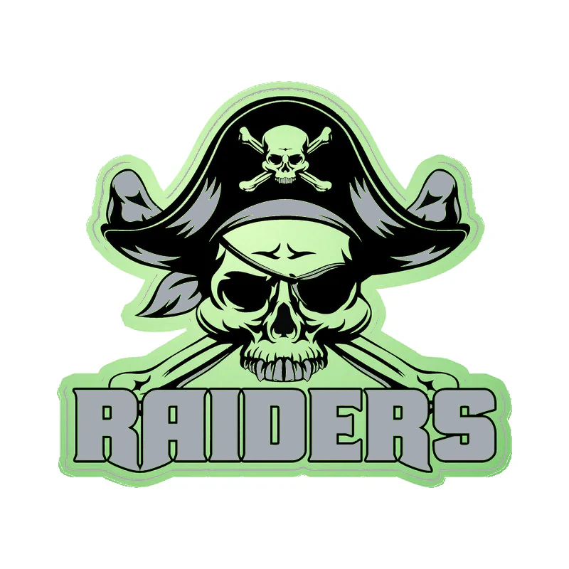 Las Vegas Raiders - Image 4 - Glow in the Dark Vinyl Sticker - Custom Size