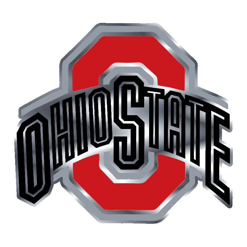 Ohio State Buckeyes - Image 3 - Silver Chrome Vinyl Decal