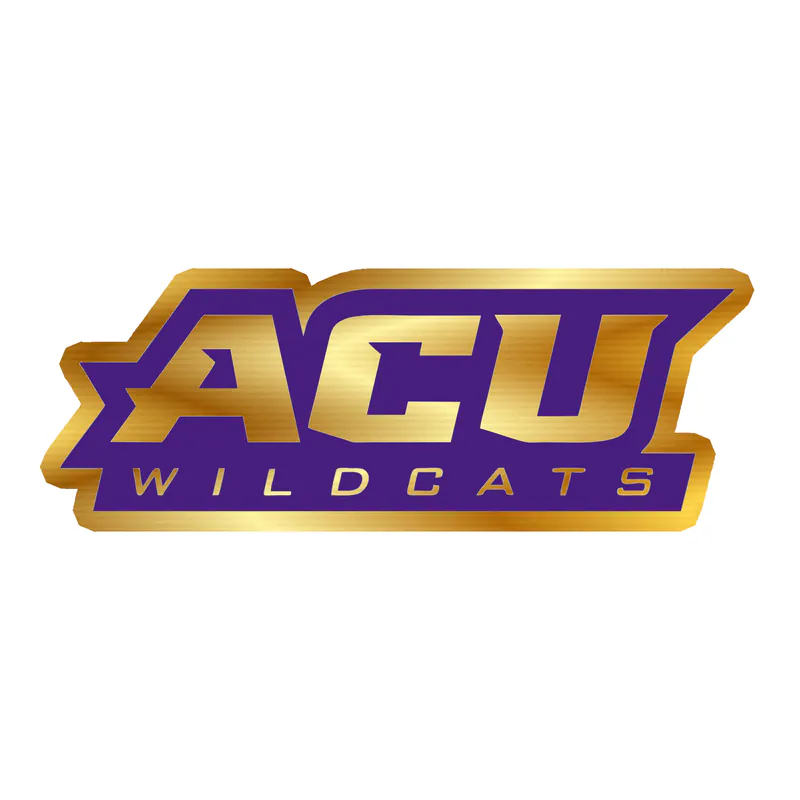 Abeline Christian Wildcats - Image 2 - Gold Chrome Vinyl Decal - Custom Size