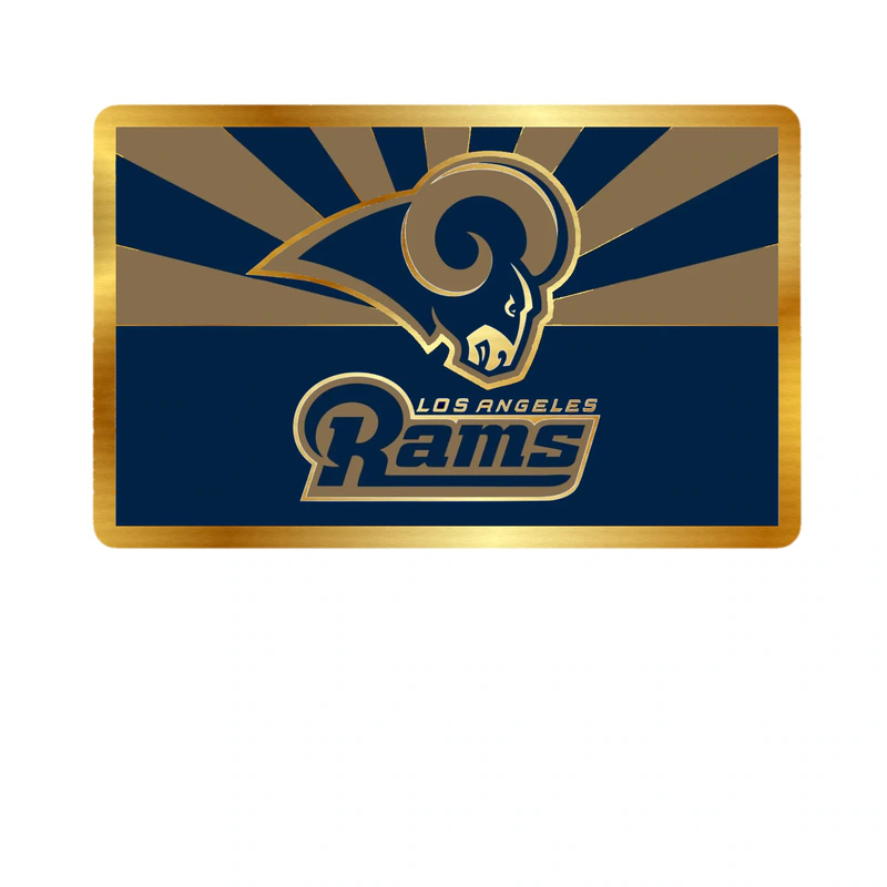 Los Angeles Rams - Image 26 - Gold Chrome Vinyl Sticker - Custom Size