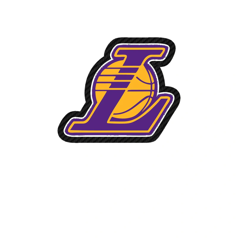 Los Angeles Lakers - Image 13 - Carbon Fiber Vinyl Sticker - Custom Size