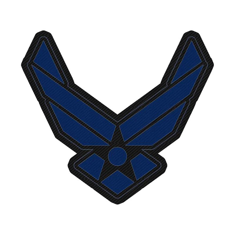 Air Force Carbon Fiber Vinyl Decal