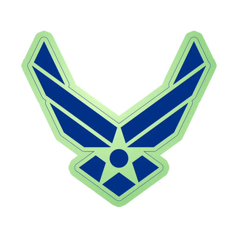 Air Force Glow in the Dark Vinyl Decal