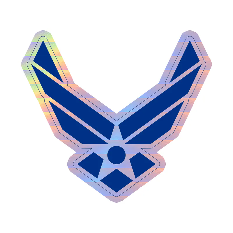 Air Force Holographic Vinyl Decal