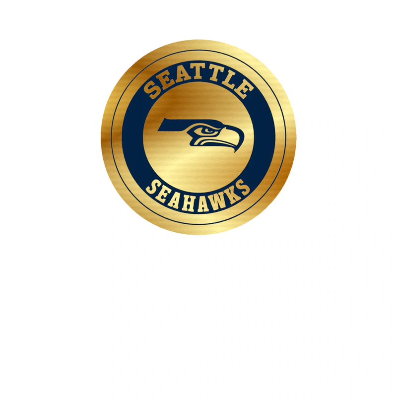 Seattle Seahawks - Image 4 - Gold Chrome Vinyl Sticker - Custom Size