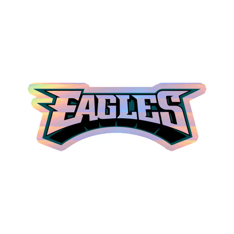 Philadelphia Eagles - Image 12 - Holographic Vinyl Sticker - Custom Size