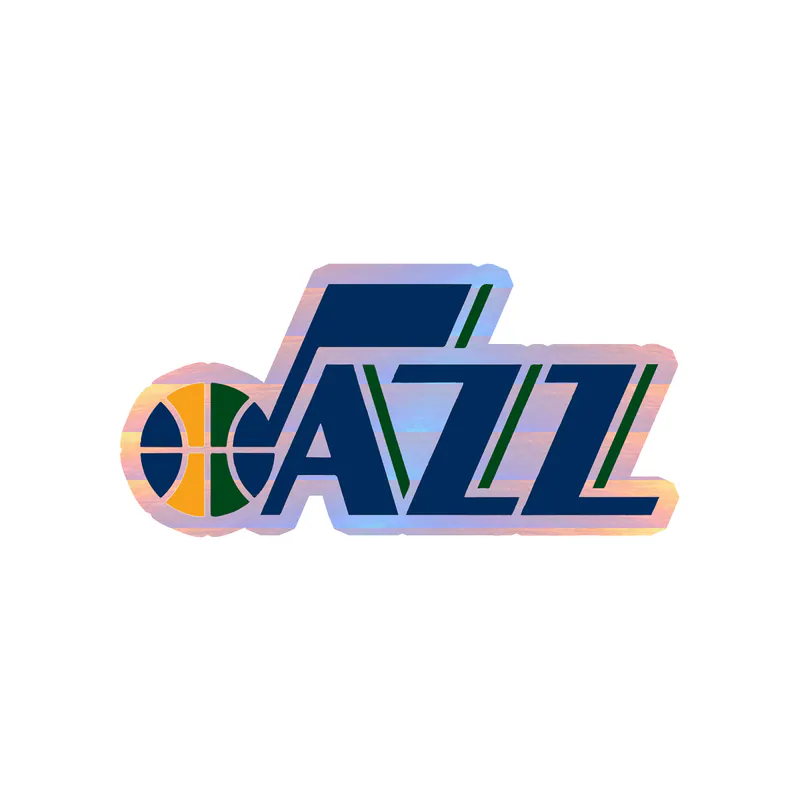 Utah Jazz - Jazz - Holographic Vinyl Sticker - Custom Size