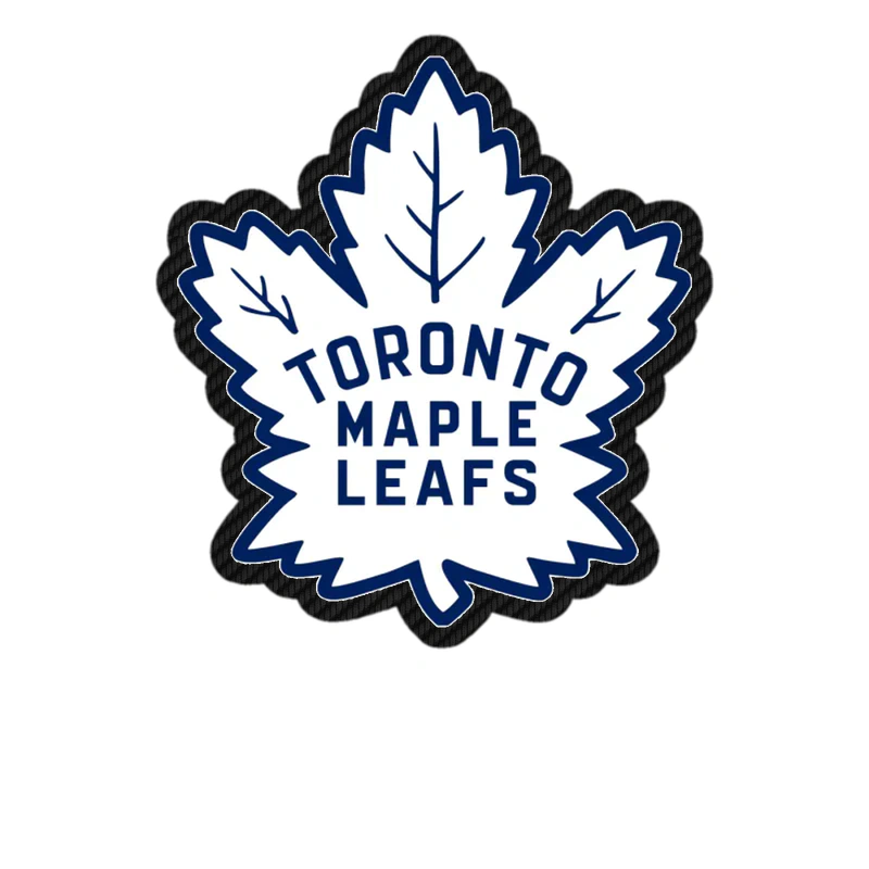 Toronto Maple Leafs - White Leaf - Carbon Fiber Vinyl Sticker - Custom Size