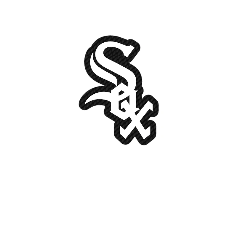 Chicago White Sox - Carbon Fiber Vinyl Sticker - Custom Size