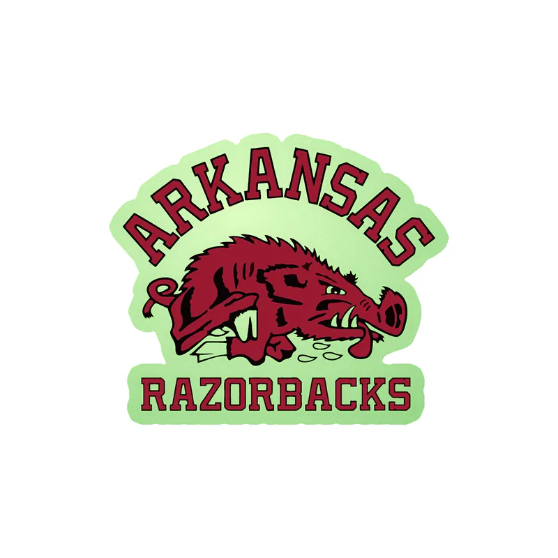 Arkansas Razorbacks - Image 2 - Glow in the Dark Vinyl Decal - Custom Size