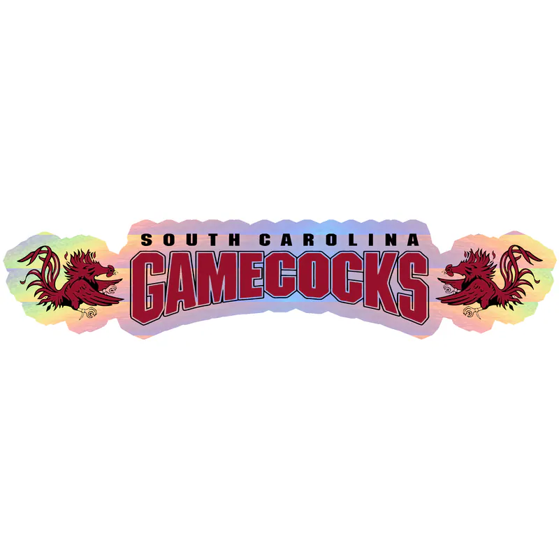 South Carolina Gamecocks - Image 2 - Holographic Vinyl Sticker - Custom Size
