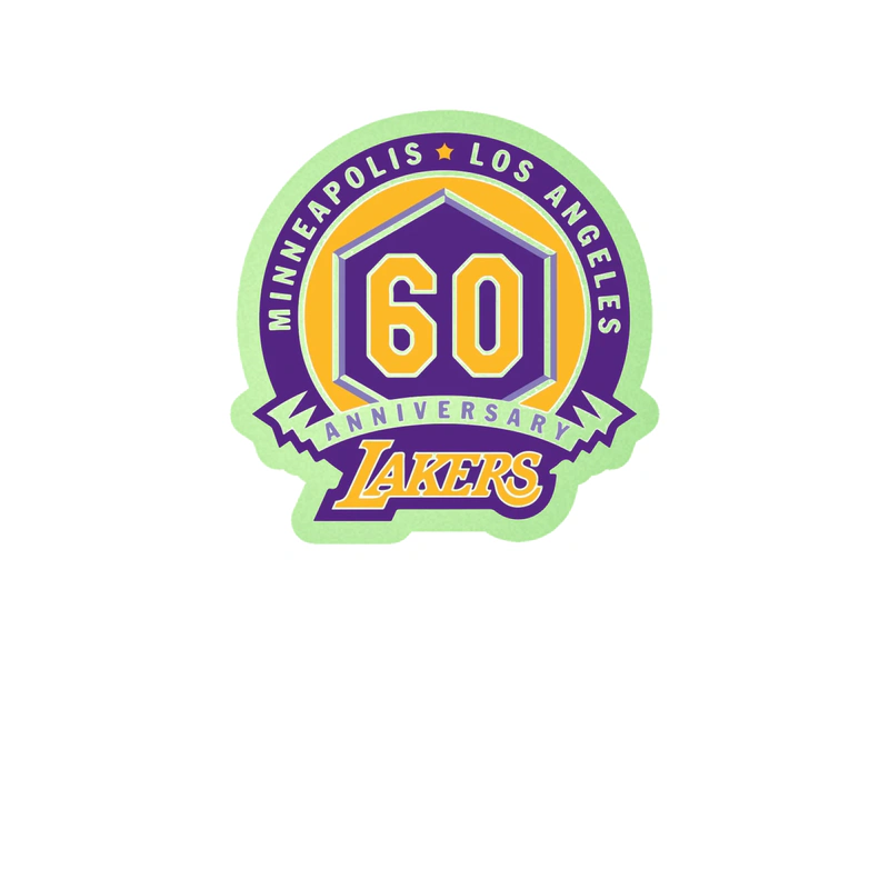 Los Angeles Lakers - Image 6 - Glow in the Dark Vinyl Sticker - Custom Size