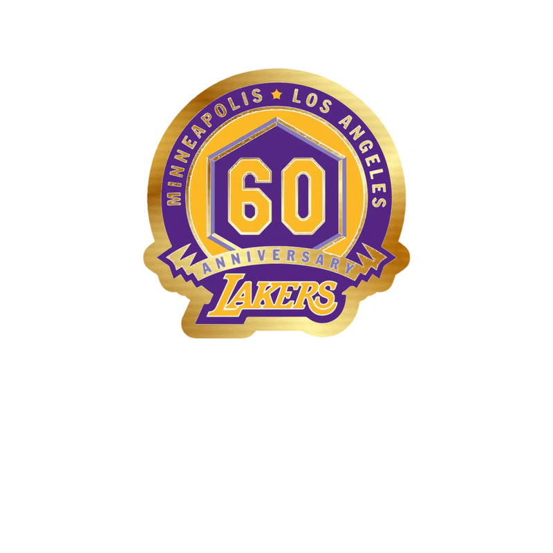 Los Angeles Lakers - Image 6 - Gold Chrome Vinyl Sticker - Custom Size