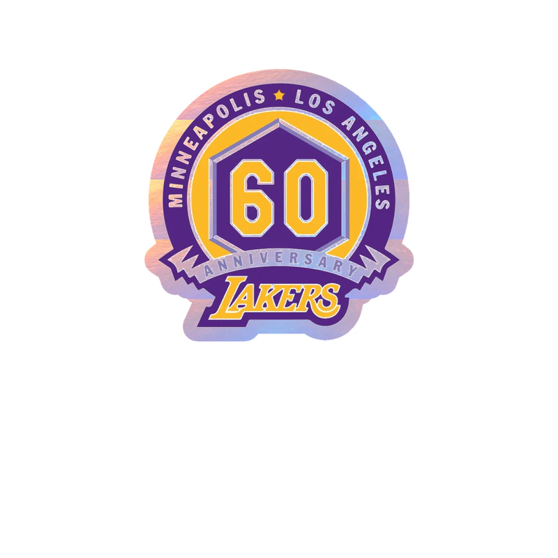 Los Angeles Lakers - Image 6 - Holographic Vinyl Sticker - Custom Size