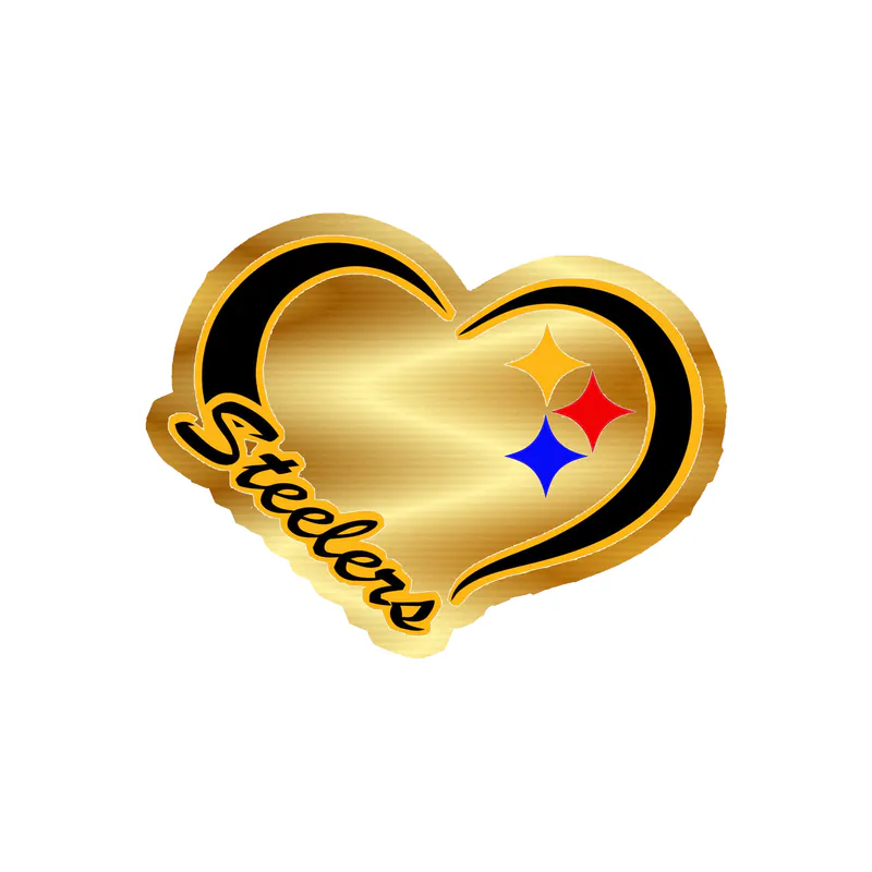 Pittsburgh Steelers - Image 9 - Gold Chrome Vinyl Sticker - Custom Size