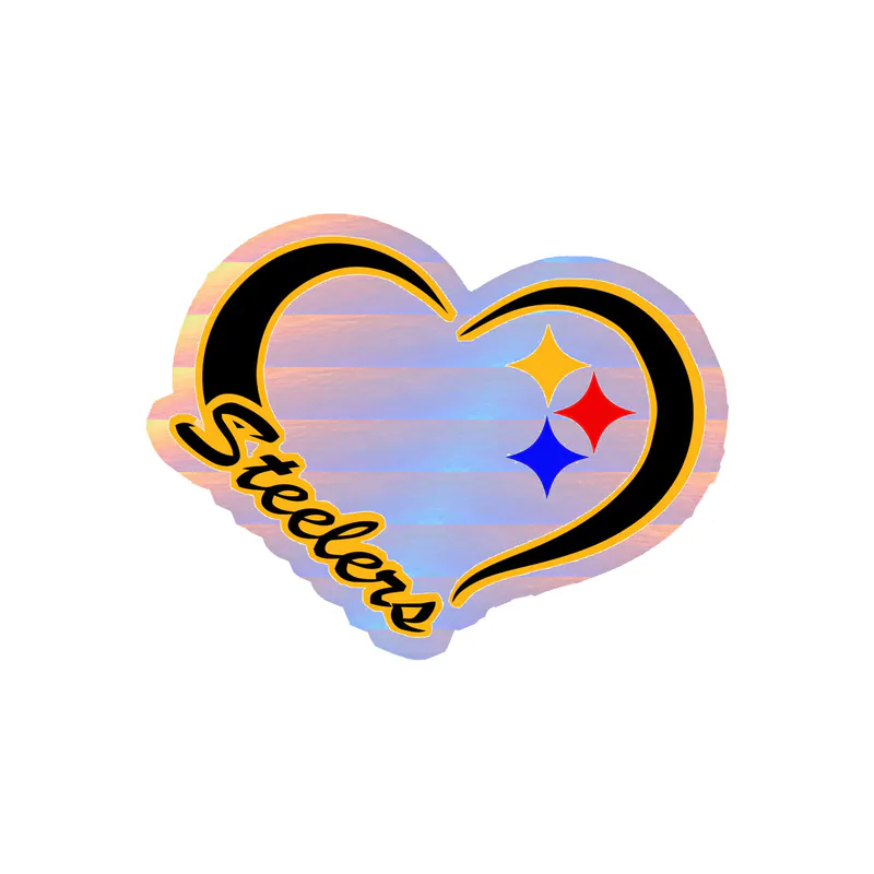 Pittsburgh Steelers - Image 9 - Holographic Vinyl Sticker - Custom Size