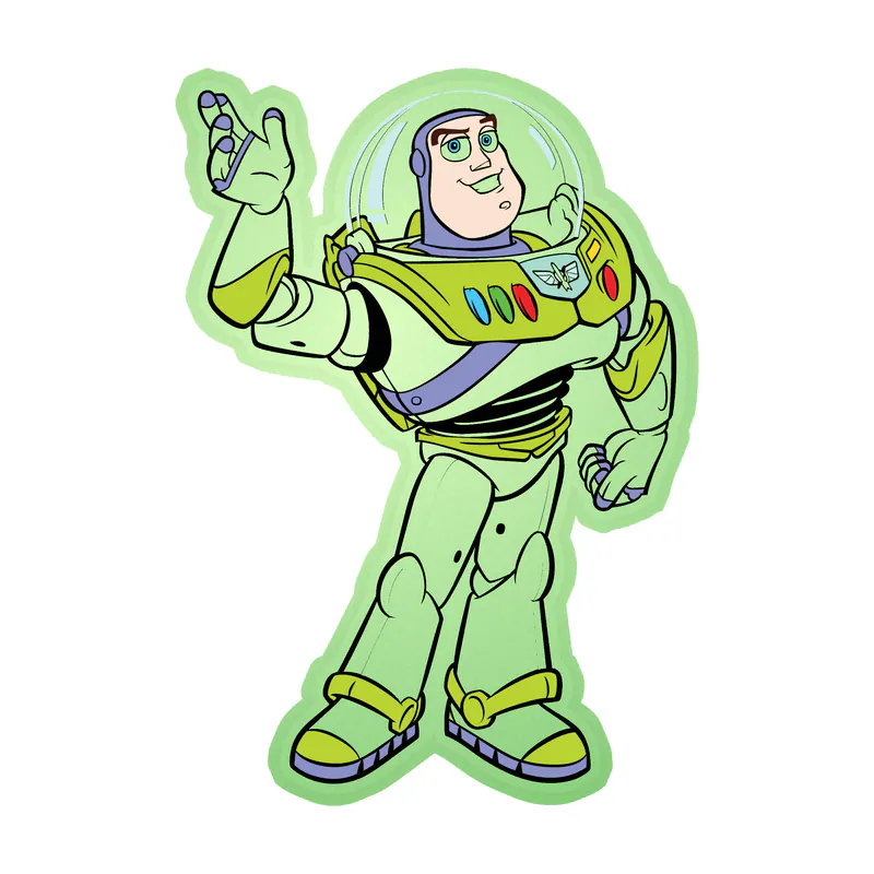 Toy Story Buzz Lightyear Glow in the Dark Vinyl Sticker - Custom Size