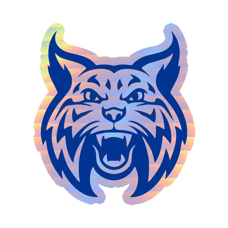 Welch Wildcats - Holographic Vinyl Decal - Custom Size