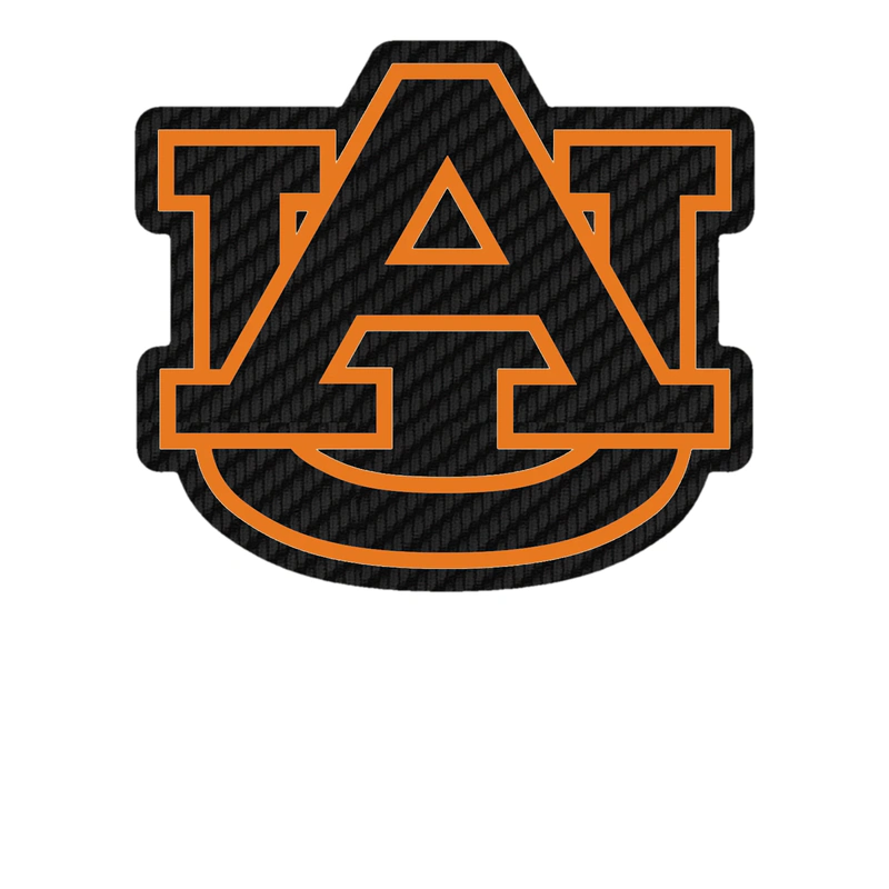 Auburn Tigers - Image 2 - Carbon Fiber Vinyl Decal - Custom Size