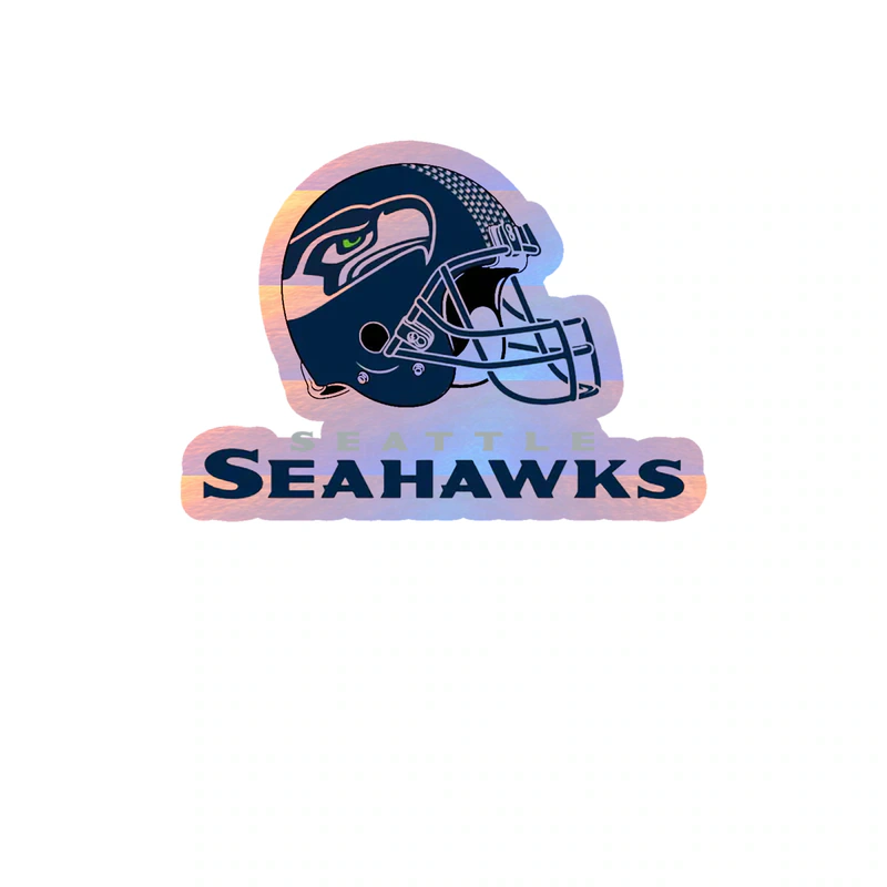 Seattle Seahawks - Image 6 - Holographic Vinyl Sticker - Custom Size