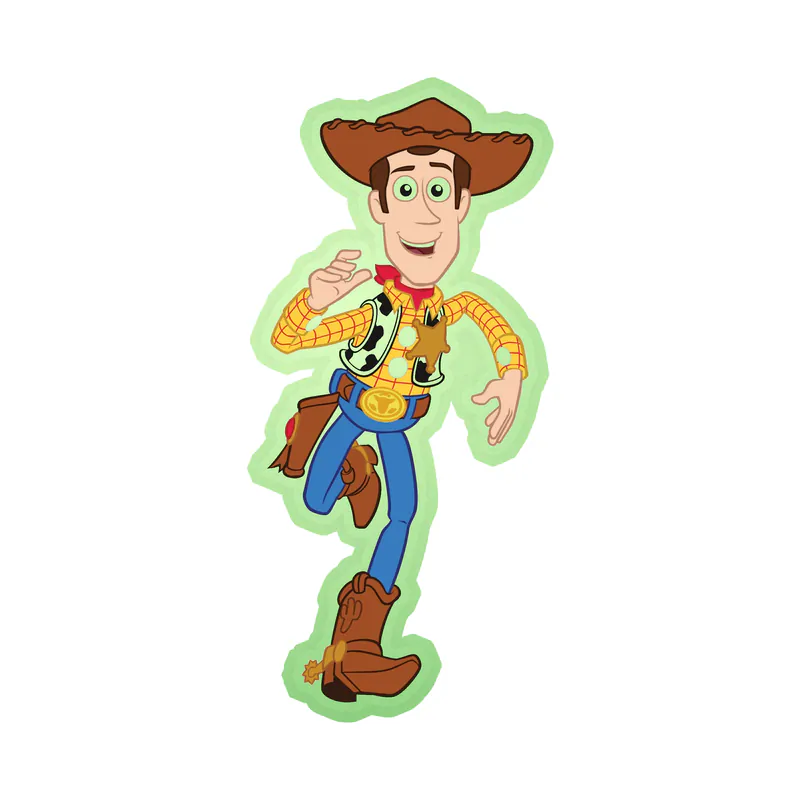 Toy Story Woody Glow in the Dark Vinyl Sticker - Custom Size