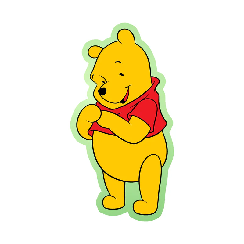 Winnie The Pooh - Glow in the Dark Vinyl Sticker - Custom Size