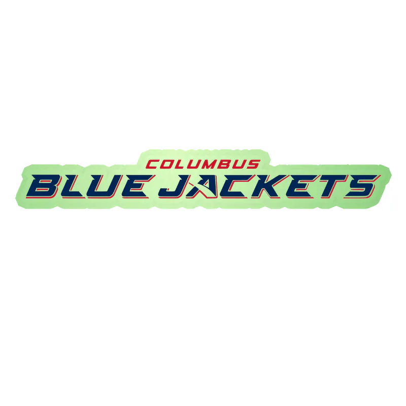 Columbus Blue Jackets - Name - Glow in the Dark Vinyl Sticker - Custom Size