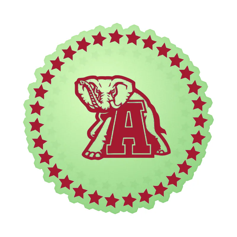 Alabama Crimson Tide - Image 4 - Glow in the Dark Vinyl Decal - Custom Size