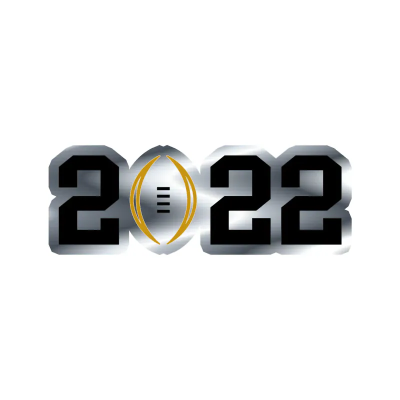 Georgia Bulldogs - National Championship 2022 - Image 2 - Silver Chrome Vinyl Decal - Custom Size