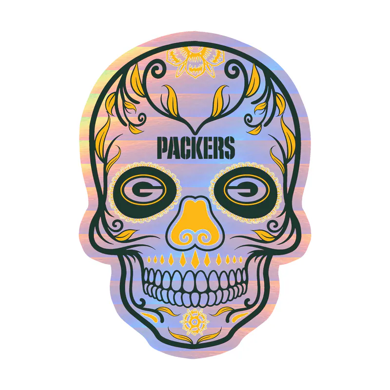 Green Bay Packers - Image 2 - Holographic Vinyl Sticker - Custom Size