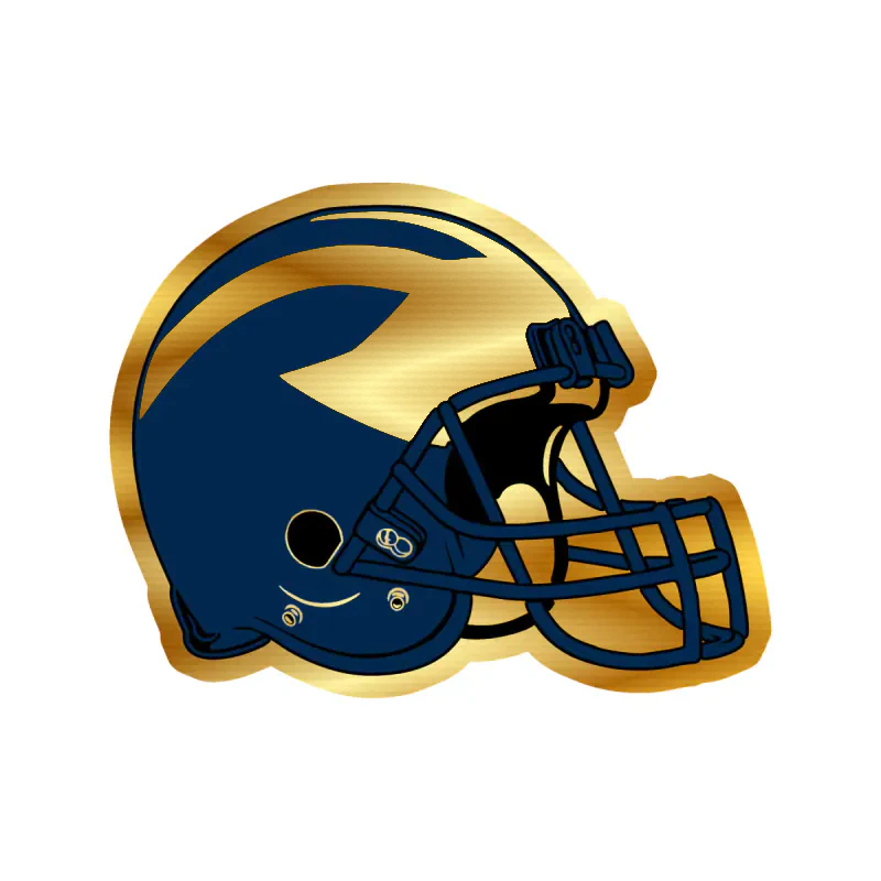 Michigan Wolverines - Image 7 - Gold Chrome Vinyl Decal - Custom Size