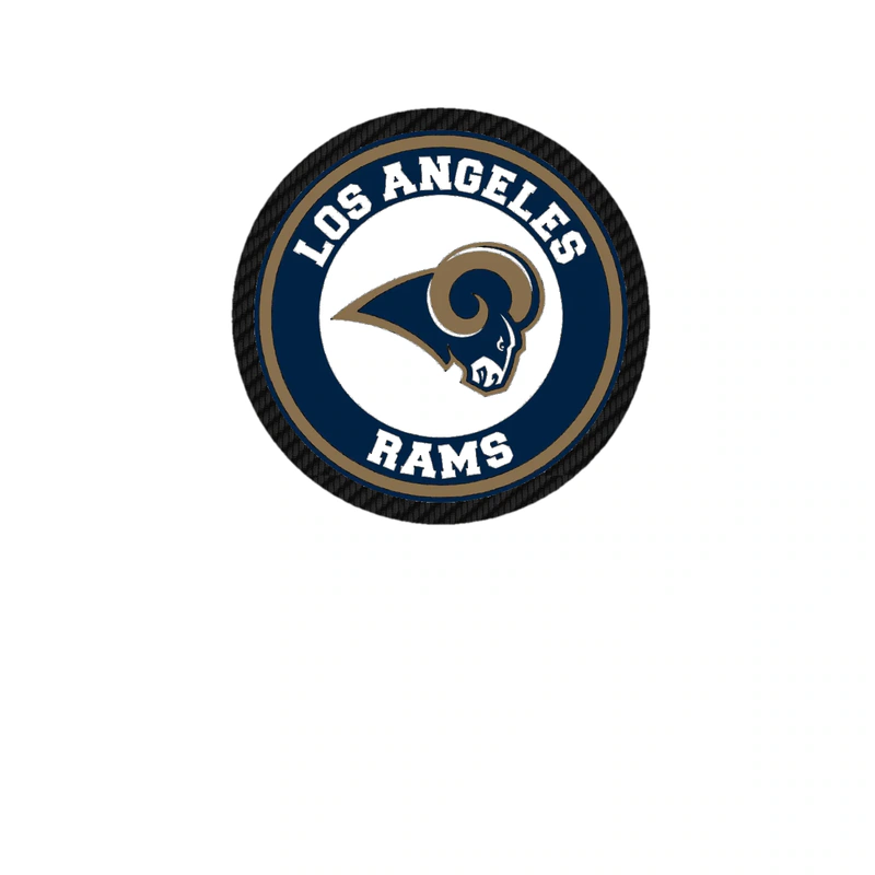 Los Angeles Rams - Image 15 - Carbon Fiber Vinyl Sticker - Custom Size