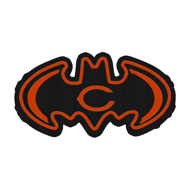 Chicago Bears - Bear Head - Image 13 - Carbon Fiber Vinyl Sticker - Custom Size