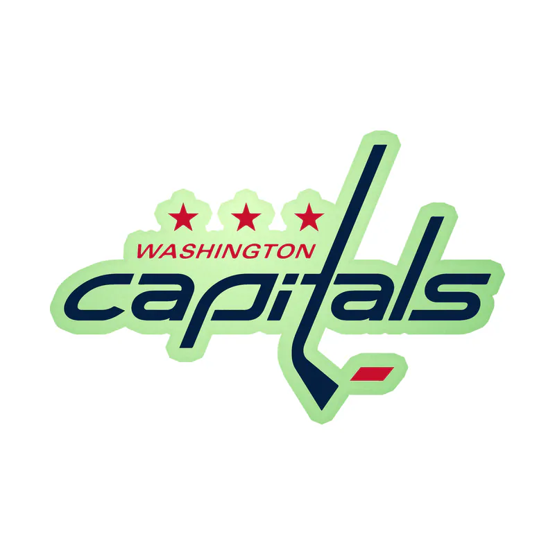 Washington Capitals - Name - Glow in the Dark Vinyl Sticker - Custom Size