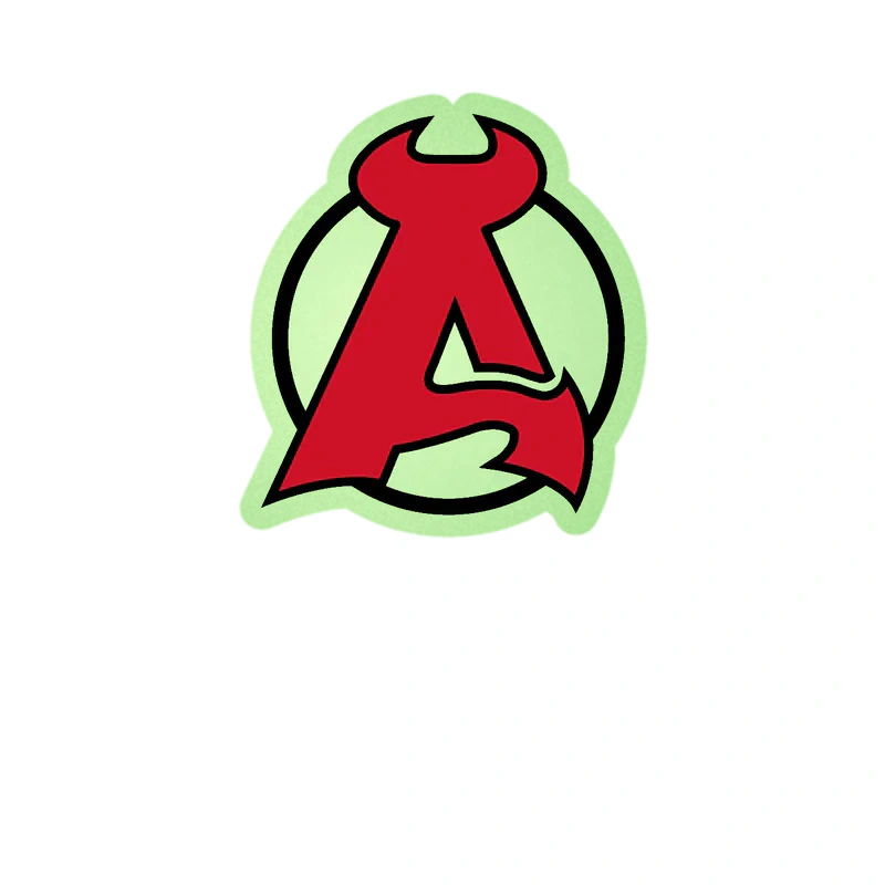 New Jersey Devils - A - Glow in the Dark Vinyl Sticker - Custom Size