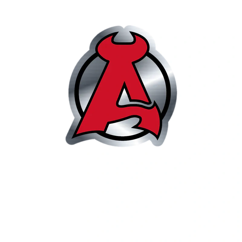 New Jersey Devils - A - Silver Chrome Vinyl Sticker - Custom Size