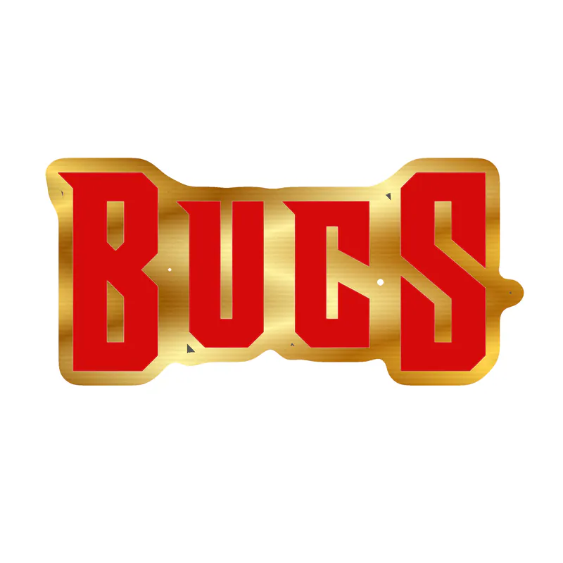Tampa Bay Buccaneers - This Girl - Gold Chrome Vinyl Sticker - Custom Size