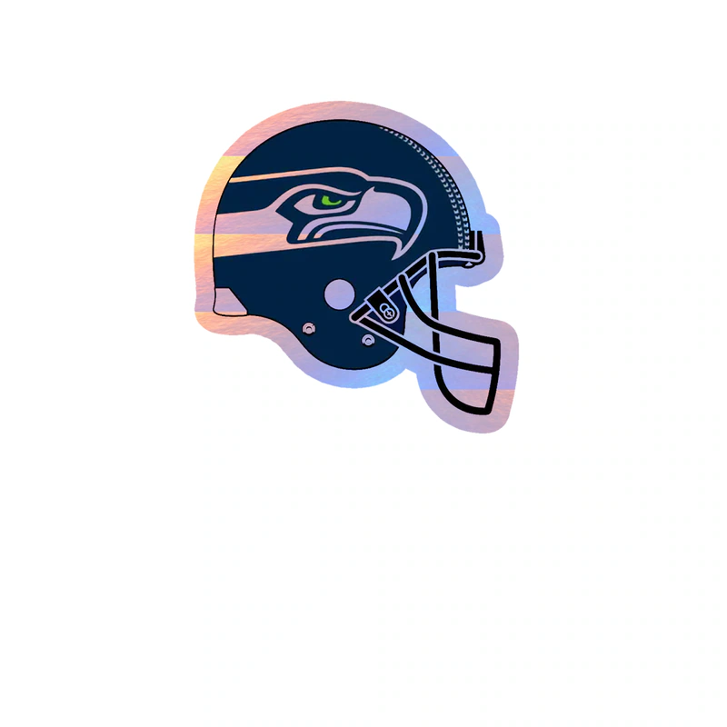 Seattle Seahawks - Image 14 - Holographic Vinyl Sticker - Custom Size