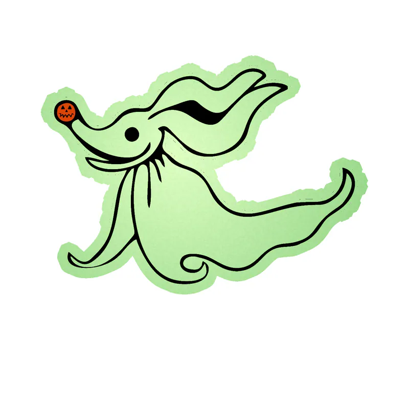 Nightmare Before Christmas Glow in the Dark Vinyl Sticker - Custom Size