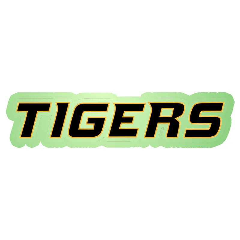 Missouri Tigers - Tigers  - Glow in the Dark Vinyl Sticker - Custom Size