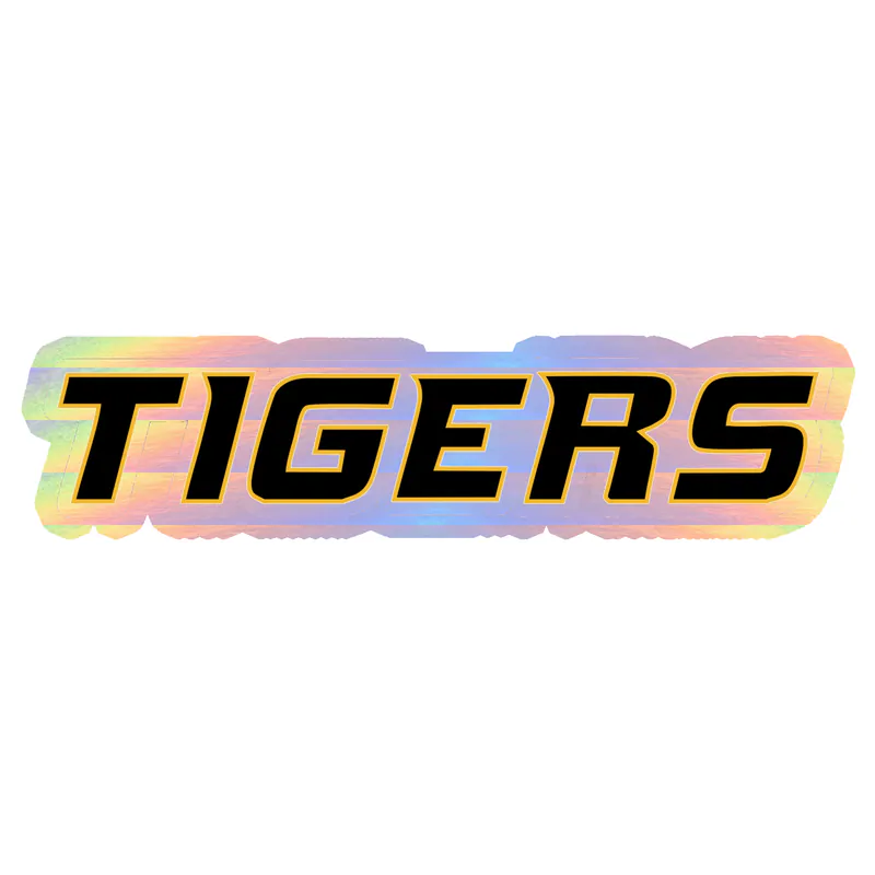 Missouri Tigers - Tigers  - Holographic Vinyl Sticker - Custom Size