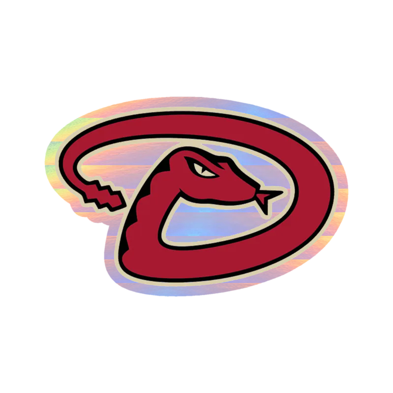 Arizona Diamondbacks - D Snake - Holographic Vinyl Sticker - Custom Size