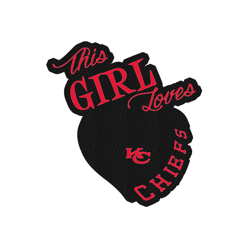 Kansas City Chiefs - This Girl - Carbon Fiber Vinyl Sticker – Custom Size
