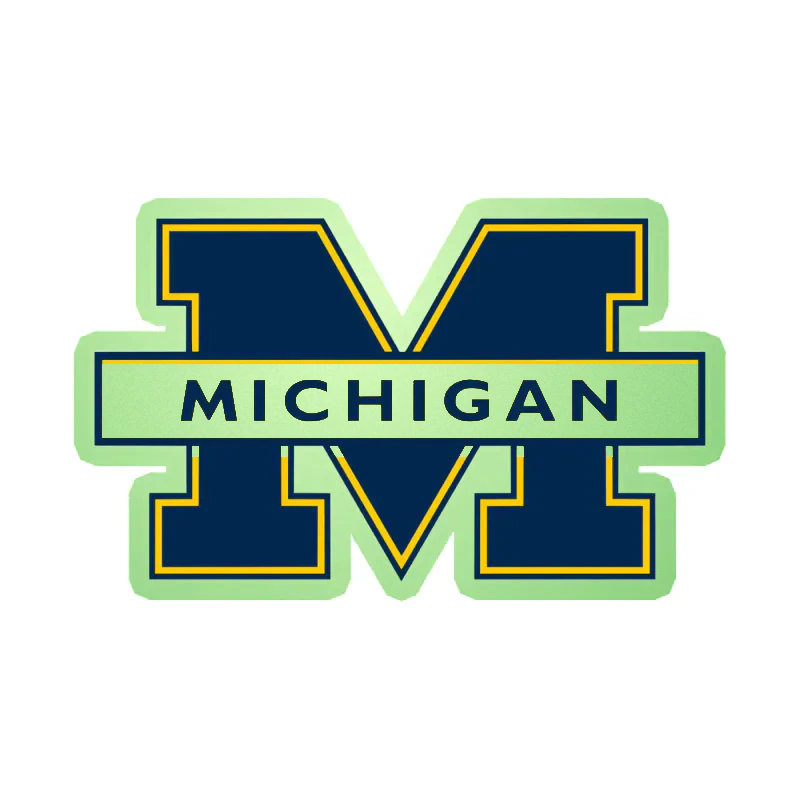 Michigan Wolverines - Image 4 - Glow in the Dark Vinyl Decal - Custom Size