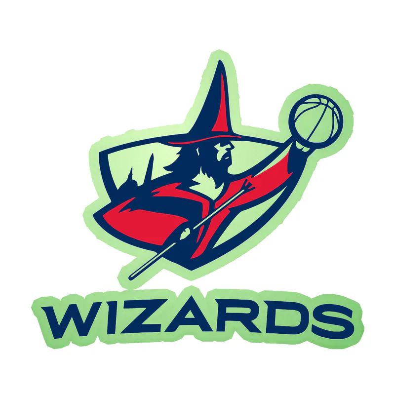 Washington Wizards - Image 1 - Glow in the Dark Vinyl Sticker - Custom Size