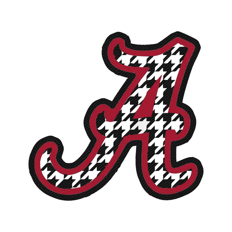 Alabama Crimson Tide - Image 13 - Carbon Fiber Vinyl Decal - Custom Size