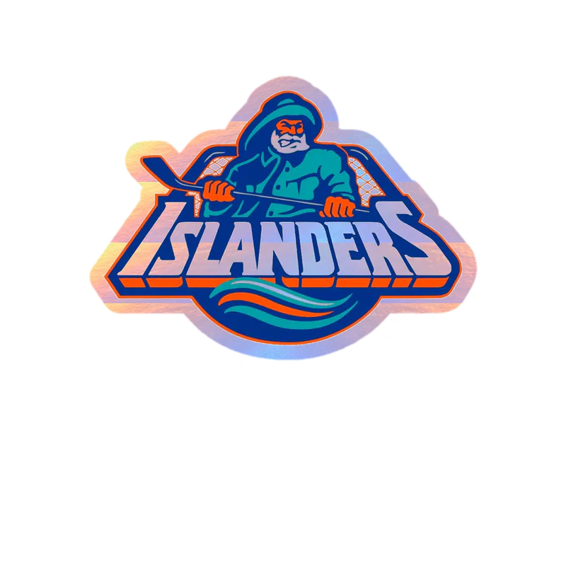New York Islanders - Islanders - Holographic Vinyl Sticker - Custom Size